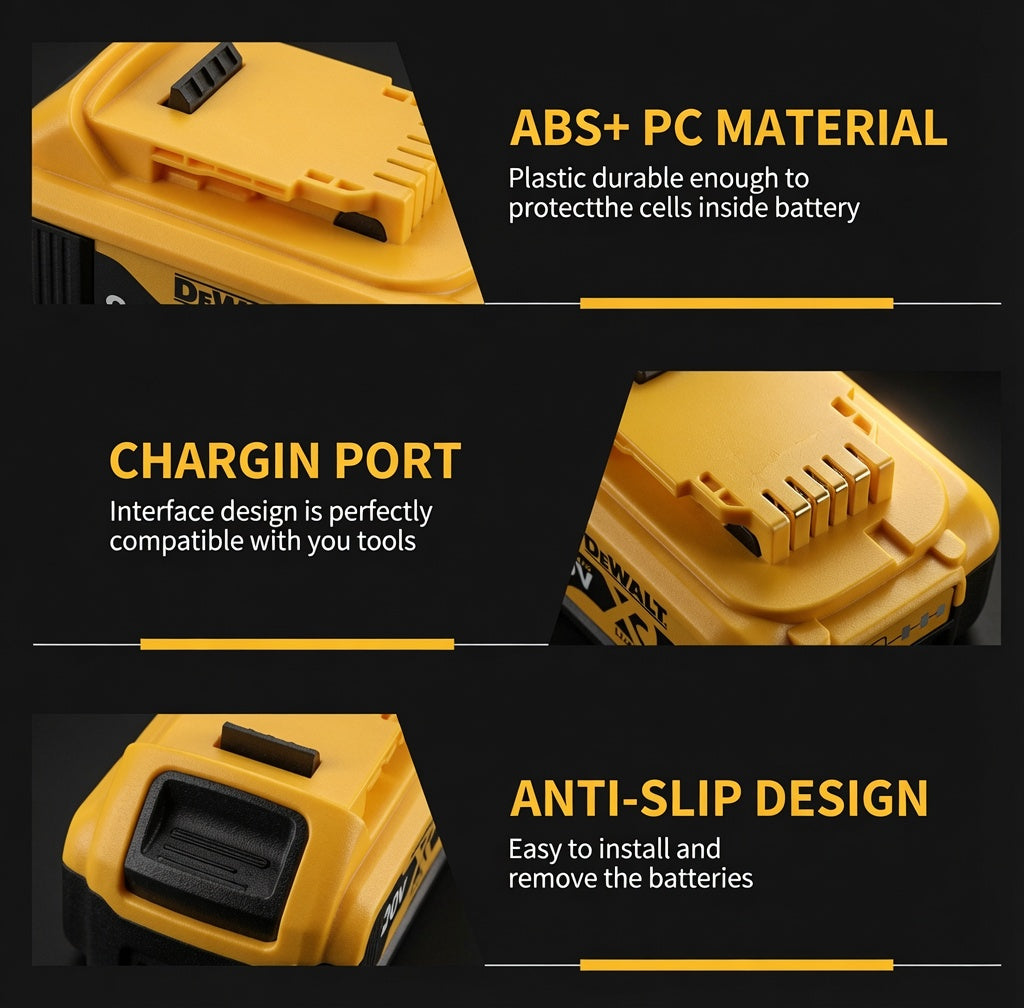🔥 DEWALT DCB206 20V MAX XR 6Ah Lithium-Ion Battery – Genuine OEM Extended Runtime Power