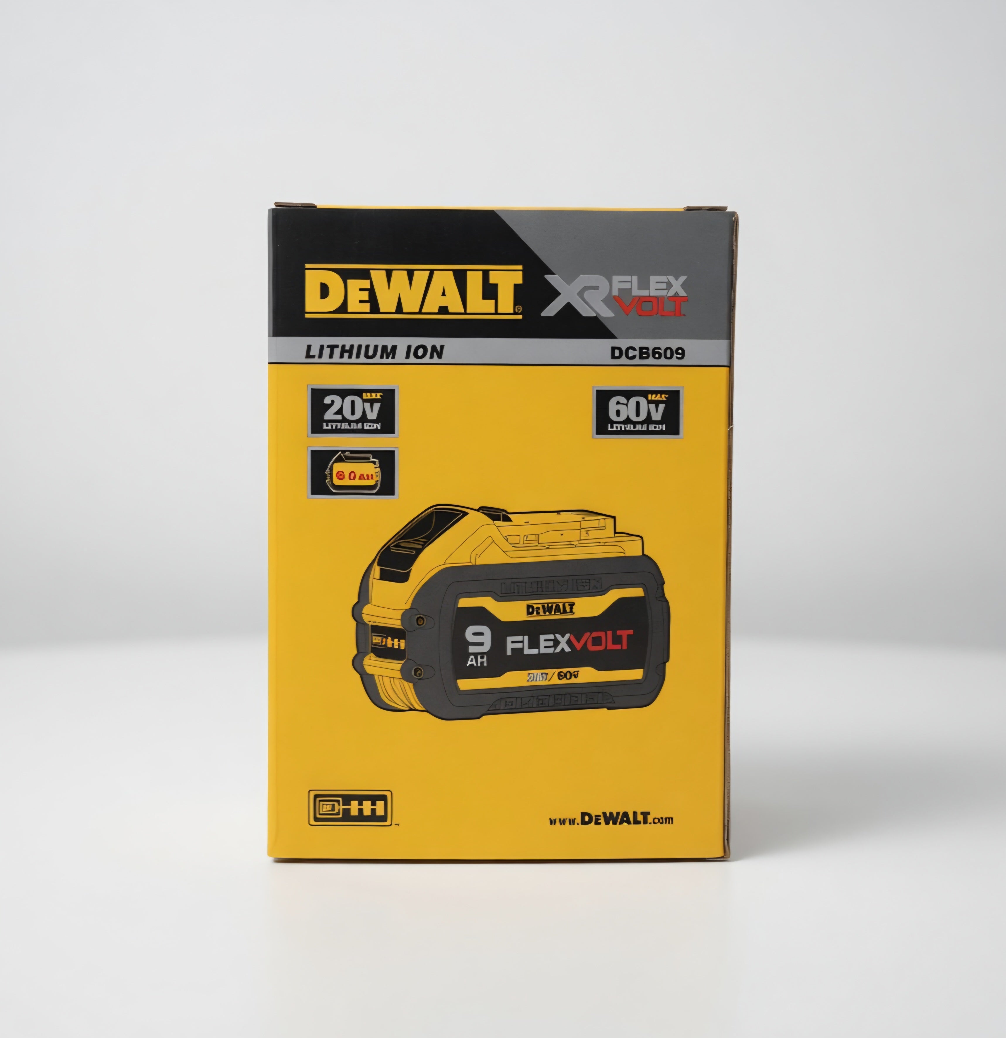 🔋 DEWALT FLEXVOLT 20V/60V MAX 9Ah Battery – High Output Power for Demanding Jobs