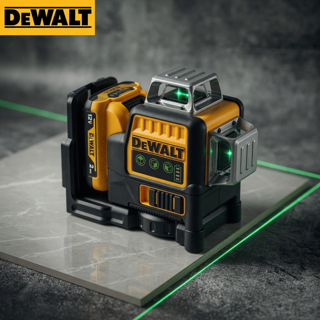 🔥 DEWALT DW089LG 12V Green Laser Level – 3×360° Full Coverage Precision Tool