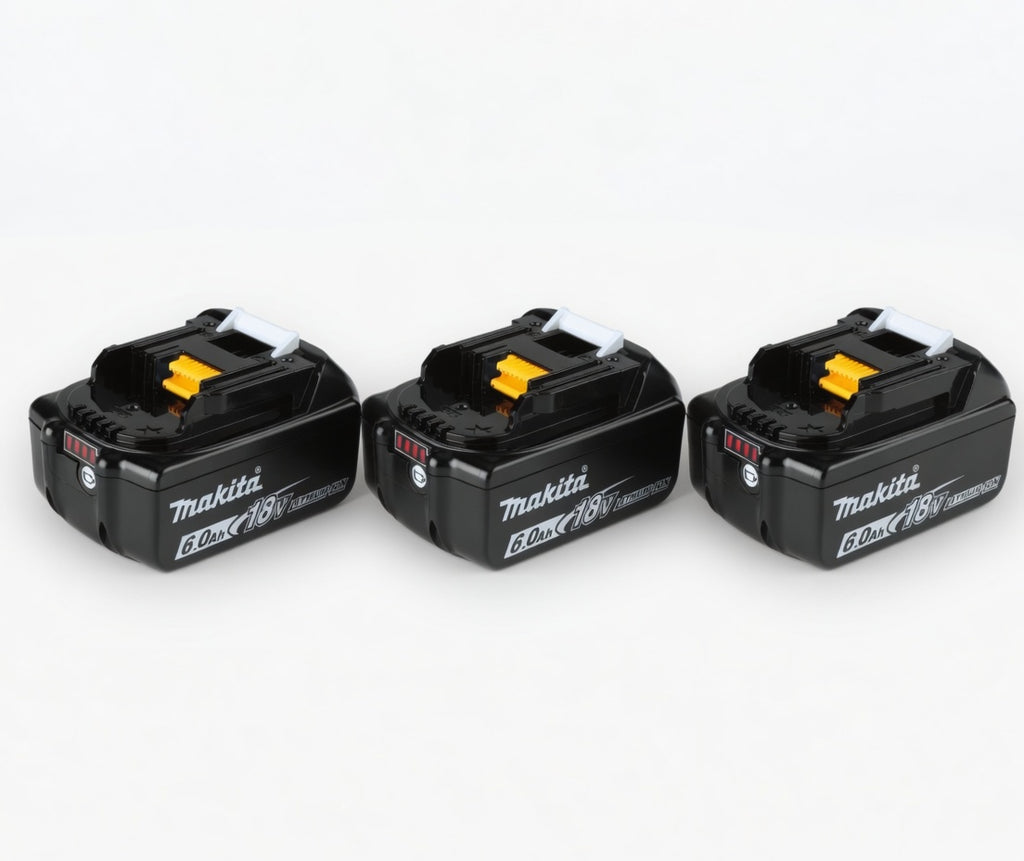 🔥 (3 Pack) Makita 18V LXT BL1860B 6.0Ah Lithium-Ion Battery – OEM High Capacity