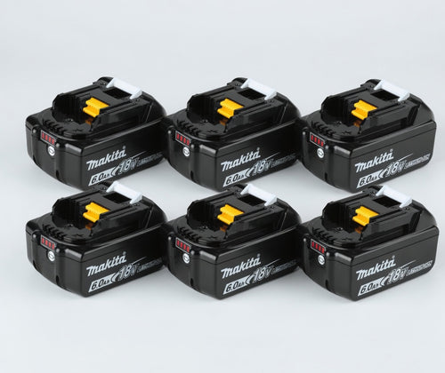 🔥 (6 Pack) Makita 18V LXT BL1860B 6.0Ah Lithium-Ion Battery – OEM High Capacity